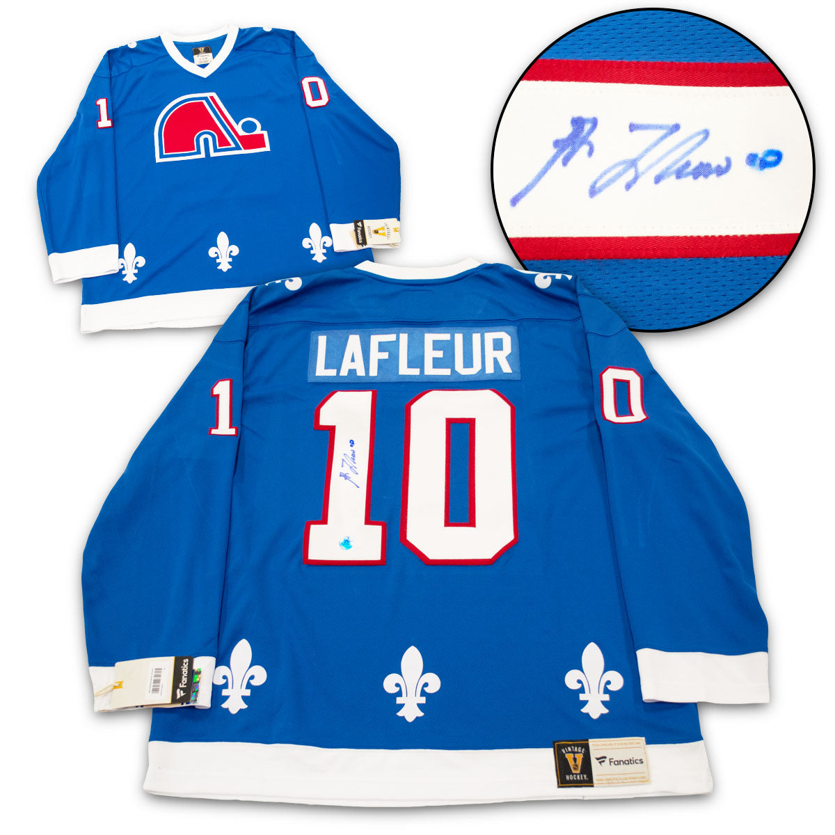 Lot Detail - 1990-91 Guy Lafleur Quebec Nordiques Game-Used Autographed  Jersey