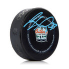 Gabriel Landeskog Lake Tahoe Outdoor Signed Official Game Puck | AJ Sports.