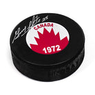 Guy Lapointe Team Canada Autographed 1972 Canada Hockey Puck | AJ Sports.