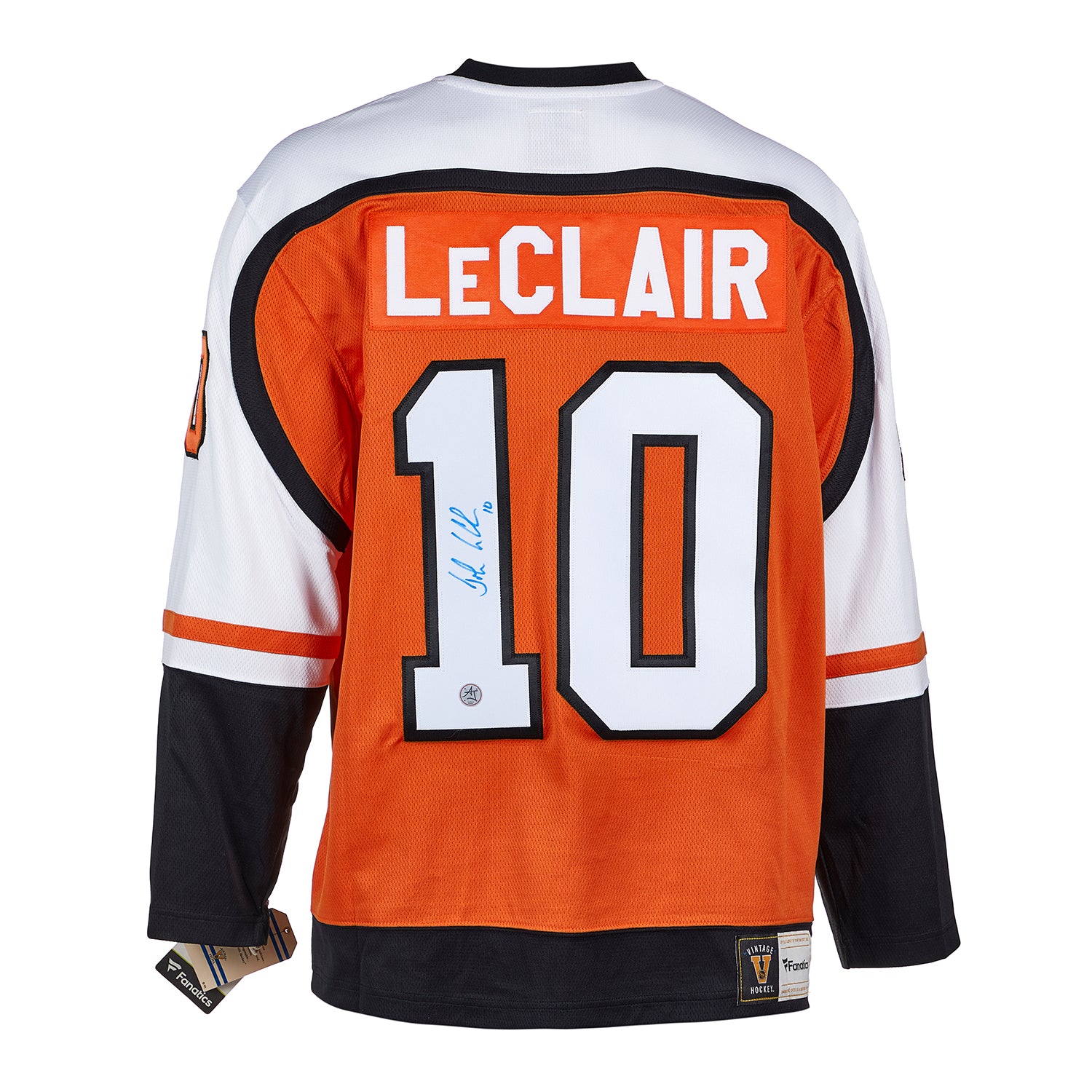 John LeClair Philadelphia Flyers Autographed Signed Retro Fanatics Jersey