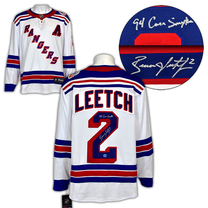 Brian Leetch New York Rangers Autographed Signed 20x24 Retired Number Frame