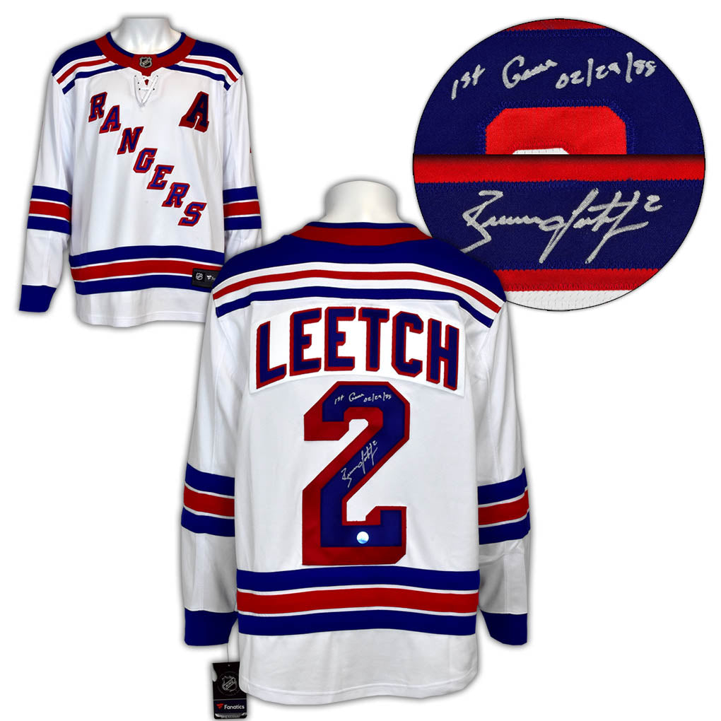 Brian Leetch New York Rangers Signed Retro Fanatics Jersey
