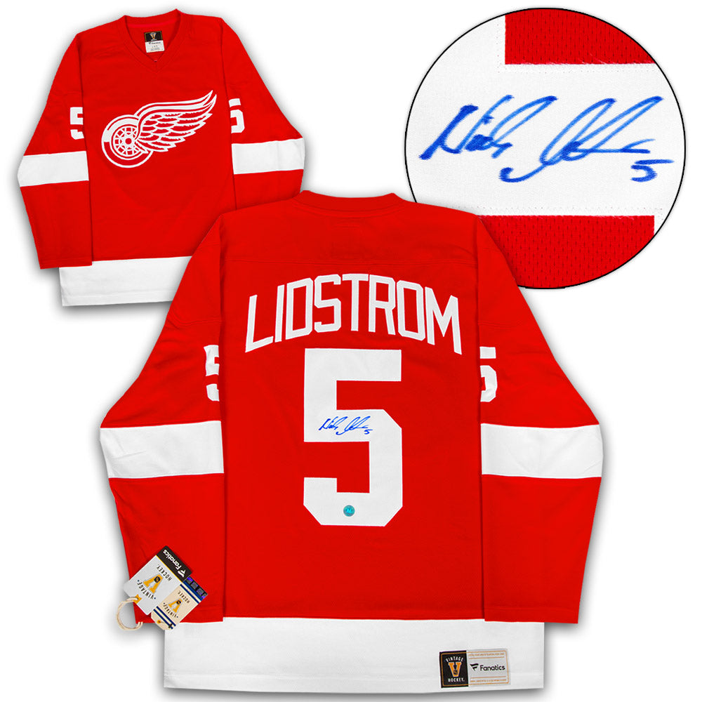 HENRIK ZETTERBERG Signed Detroit Red Wings Winter Classic 2014 Red Reebok  Jersey - NHL Auctions