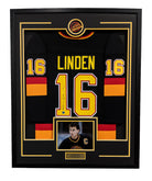 Trevor Linden Vancouver Canucks Signed 36x44 Framed Jersey Display | AJ Sports.