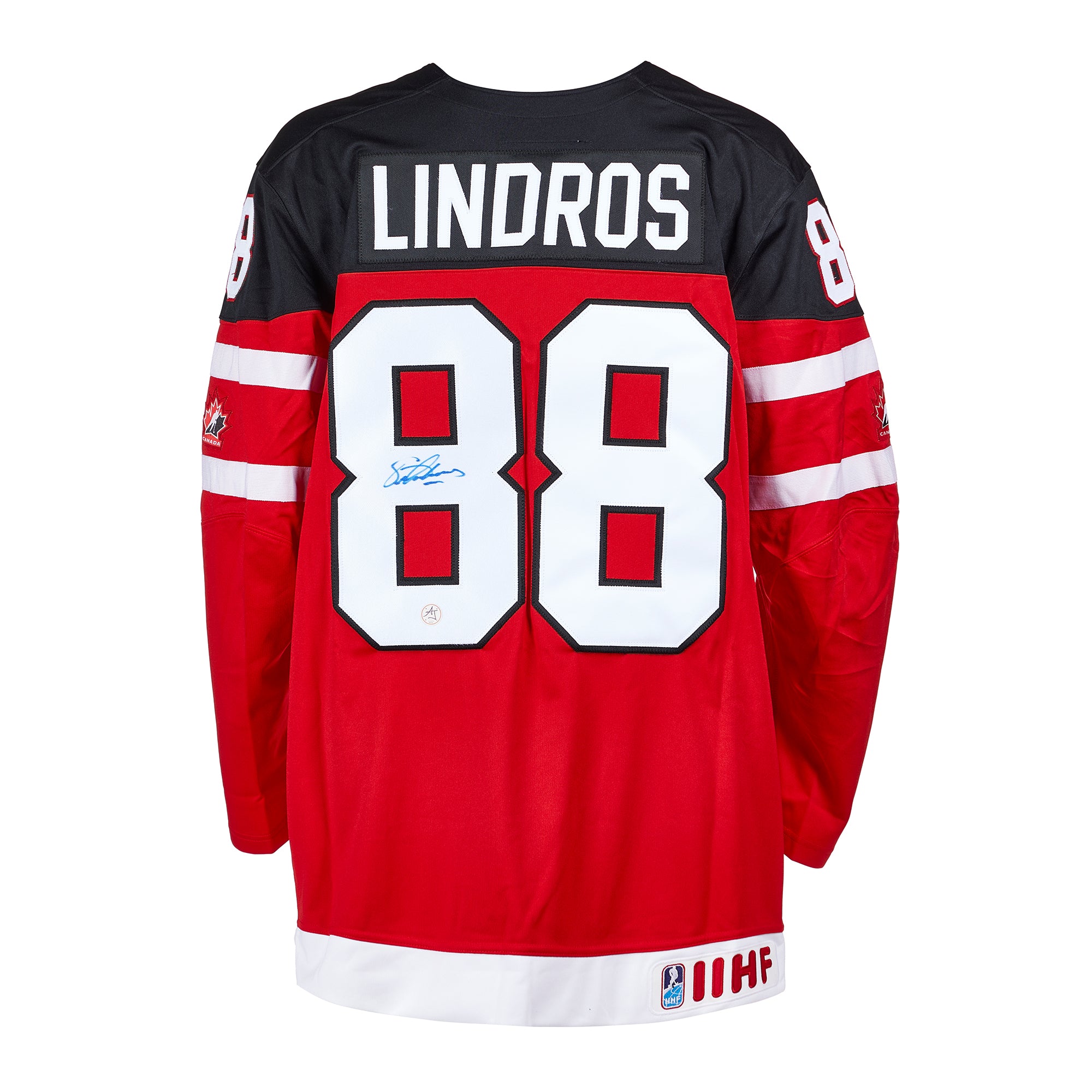 Eric Lindros Team Canada Signed 100th Anniversary Nike Jersey | AJ Sports.