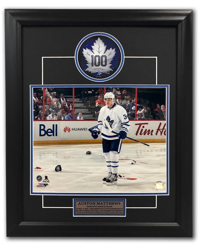 Auston Matthews Toronto Maple Leafs Autographed Framed adidas Blue Authentic  Jersey Shadowbox