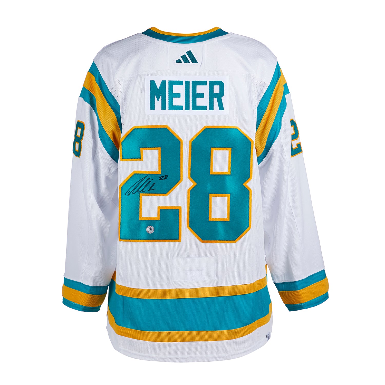 AJ Sports Timo Meier Signed San Jose Sharks Reverse Retro 2.0 adidas Jersey