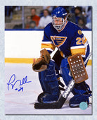 Greg Millen St Louis Blues Autographed Goalie Action 8x10 Photo | AJ Sports.