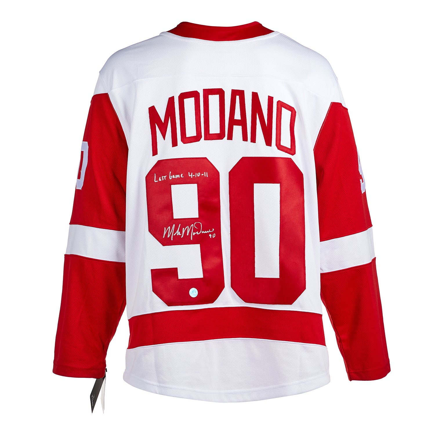 Mike Modano Detroit Red Wings Signed & Dated Last Game Fanatics Jersey | AJ Sports.