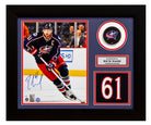 Rick Nash Columbus Blue Jackets Signed 20x24 Number Frame #/61 | AJ Sports.