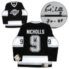 Bernie Nicholls Los Angeles Kings Signed Retro Fanatics Jersey | AJ Sports.