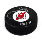 Joe Nieuwendyk New Jersey Devils Signed Hockey Puck with HOF Note | AJ Sports.