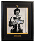 Bobby Orr Boston Bruins Autographed Stanley Cup Champion 26x32 Frame | AJ Sports.