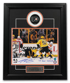 Nolan Patrick Philadelphia Flyers Signed & Dated 1st Goal 20x24 Puck Frame #/19 | AJ Sports.