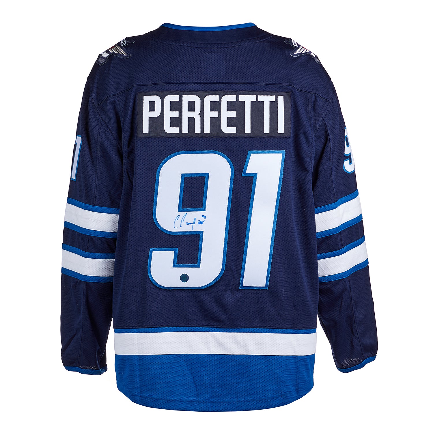 Cole Perfetti Winnipeg Jets Autographed Fanatics Jersey | AJ Sports.