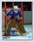 Michel Plasse Colorado Rockies Autographed Goalie 8x10 Photo | AJ Sports.