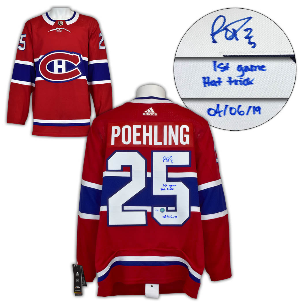 Cole Caufield Signed Jersey Canadiens Red Pro Adidas - NHL Auctions