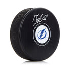 Brayden Point Tampa Bay Lightning Autographed Hockey Puck | AJ Sports.