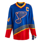 Chris Pronger St Louis Blues Autographed Blue Vintage Fanatics Jersey | AJ Sports.