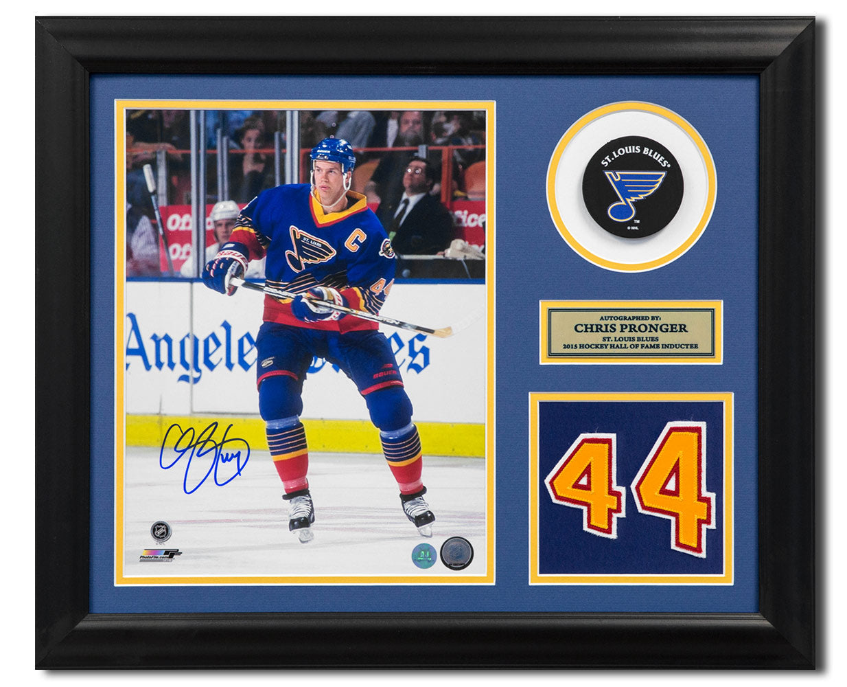 Chris Pronger St Louis Blues Signed 20x24 Number Frame | AJ Sports.