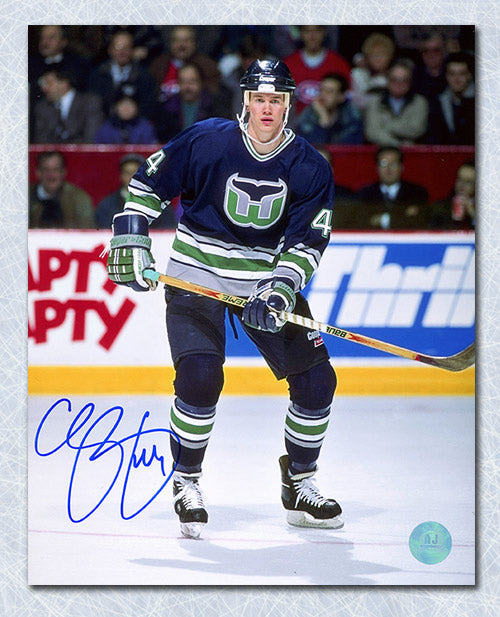 Chris Pronger Hartford Whalers Autographed Rookie 8x10 Photo | AJ Sports.