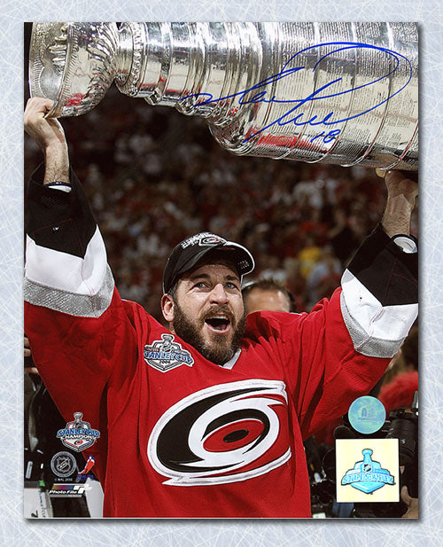 Mark Recchi Carolina Hurricanes Autographed 2006 Stanley Cup 8x10 Photo | AJ Sports.