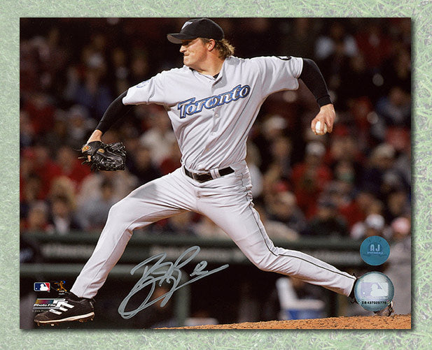 BJ Ryan Toronto Blue Jays Autographed Pitching 8x10 Photo | AJ Sports.