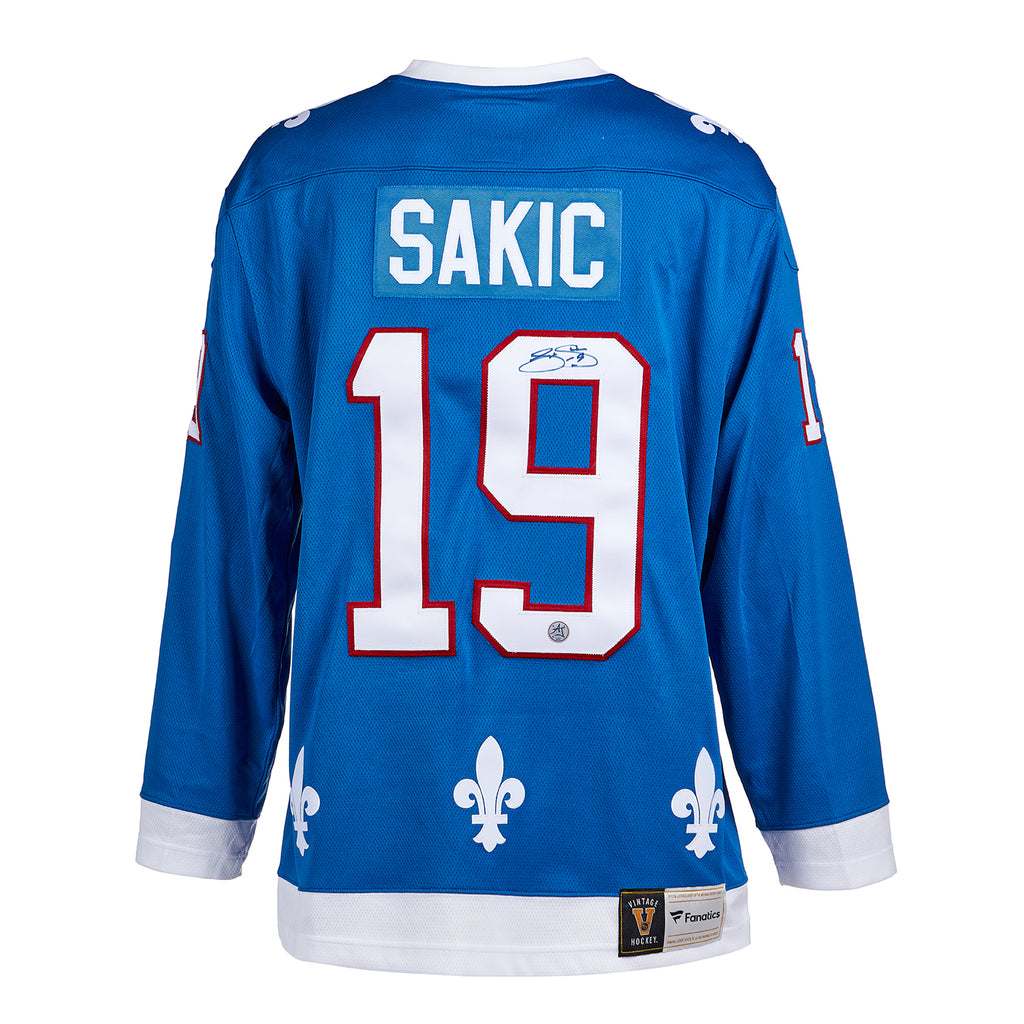 Joe Sakic Quebec Nordiques Autographed Retro CCM Hockey Jersey *Colorado  Avalanche* - NHL Auctions