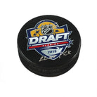 Ilya Samsonov Signed 2015 NHL Entry Draft Puck with 22nd Pick Note | AJ Sports.