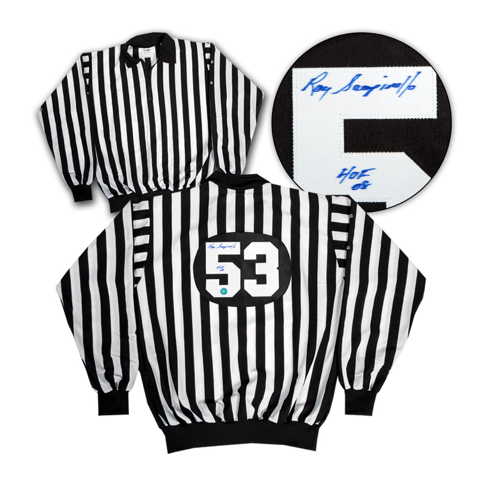 Ray Scapinello Autographed Referee Linesman Hockey Jersey | AJ Sports.