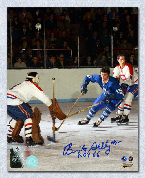 Brit Selby Toronto Maple Leafs Signed Hockey Scorer 8x10 with ROY 66 Inscription | AJ Sports.