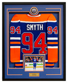 Ryan Smyth Autographed Edmonton Oilers 36x44 Framed Jersey Display | AJ Sports.