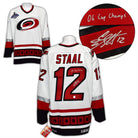 Eric Staal Carolina Hurricanes Signed & Inscribed 2006 Stanley Cup CCM Jersey | AJ Sports.