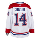 Nick Suzuki Montreal Canadiens Autographed White Adidas Jersey | AJ Sports.