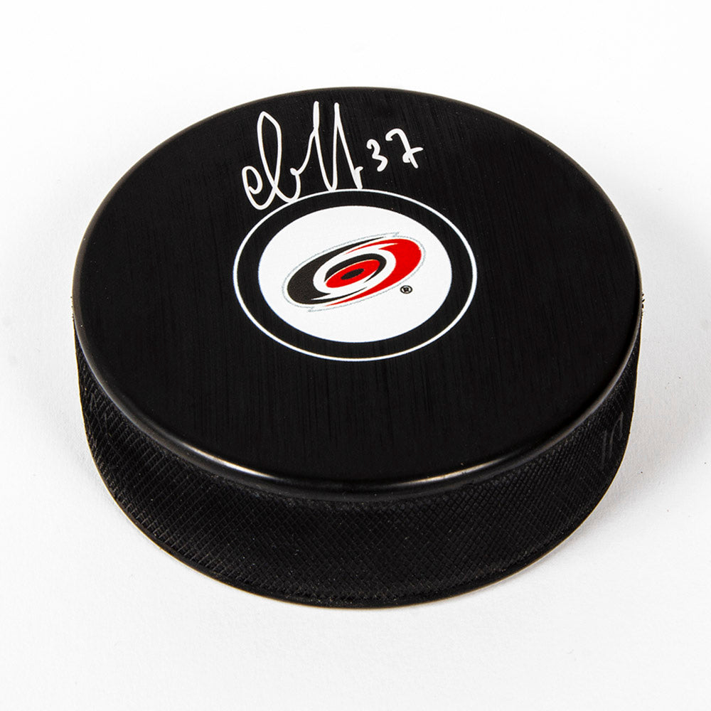 Andrei Svechnikov Carolina Hurricanes Autographed Hockey Puck | AJ Sports.