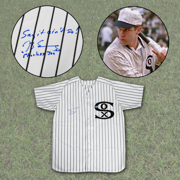 DB Sweeney Signed Chicago Black Sox Joe Jackson Jersey | AJ Sports.