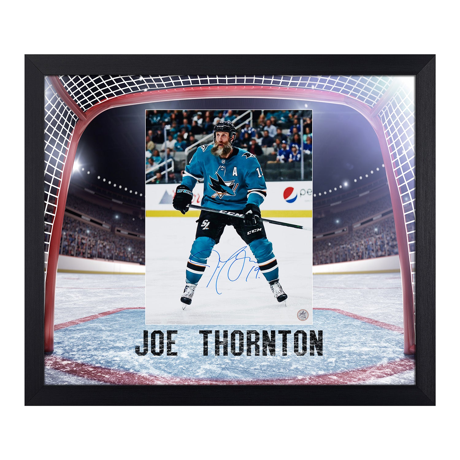 Joe Thornton San Jose Sharks Reebok Authentic Jersey (Black Ice)