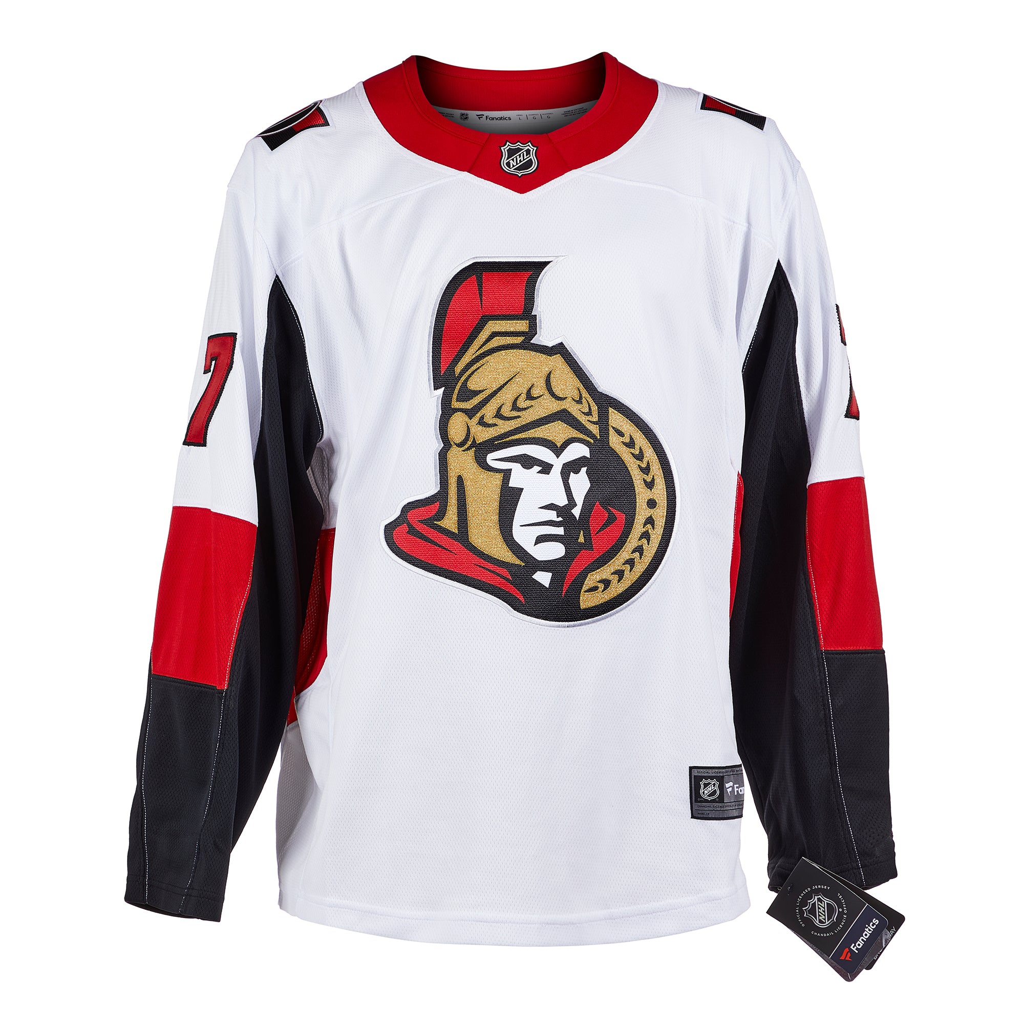 Brady Tkachuk Ottawa Senators Signed & Dated 1st Game Fanatics Jersey #/77 | AJ Sports.