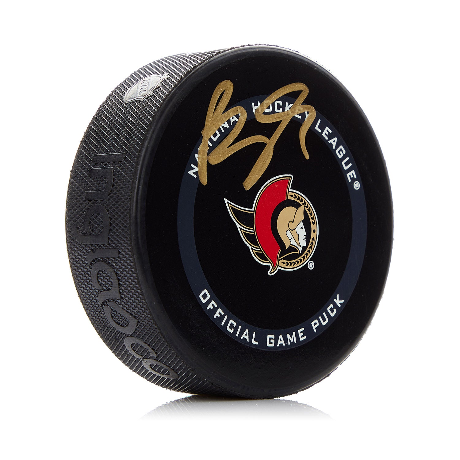 Brady Tkachuk Ottawa Senators Signed Official Game Puck | AJ Sports.