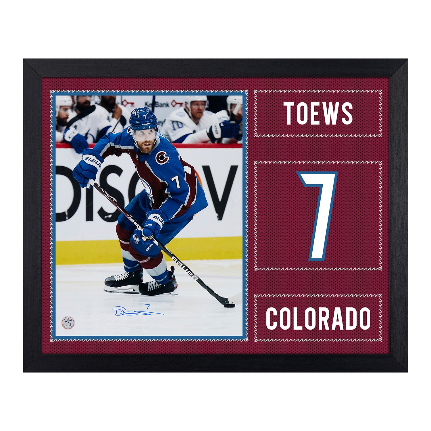 Nathan MacKinnon & Mikko Rantanen Signed Colorado Avs 20x24 Number Frame