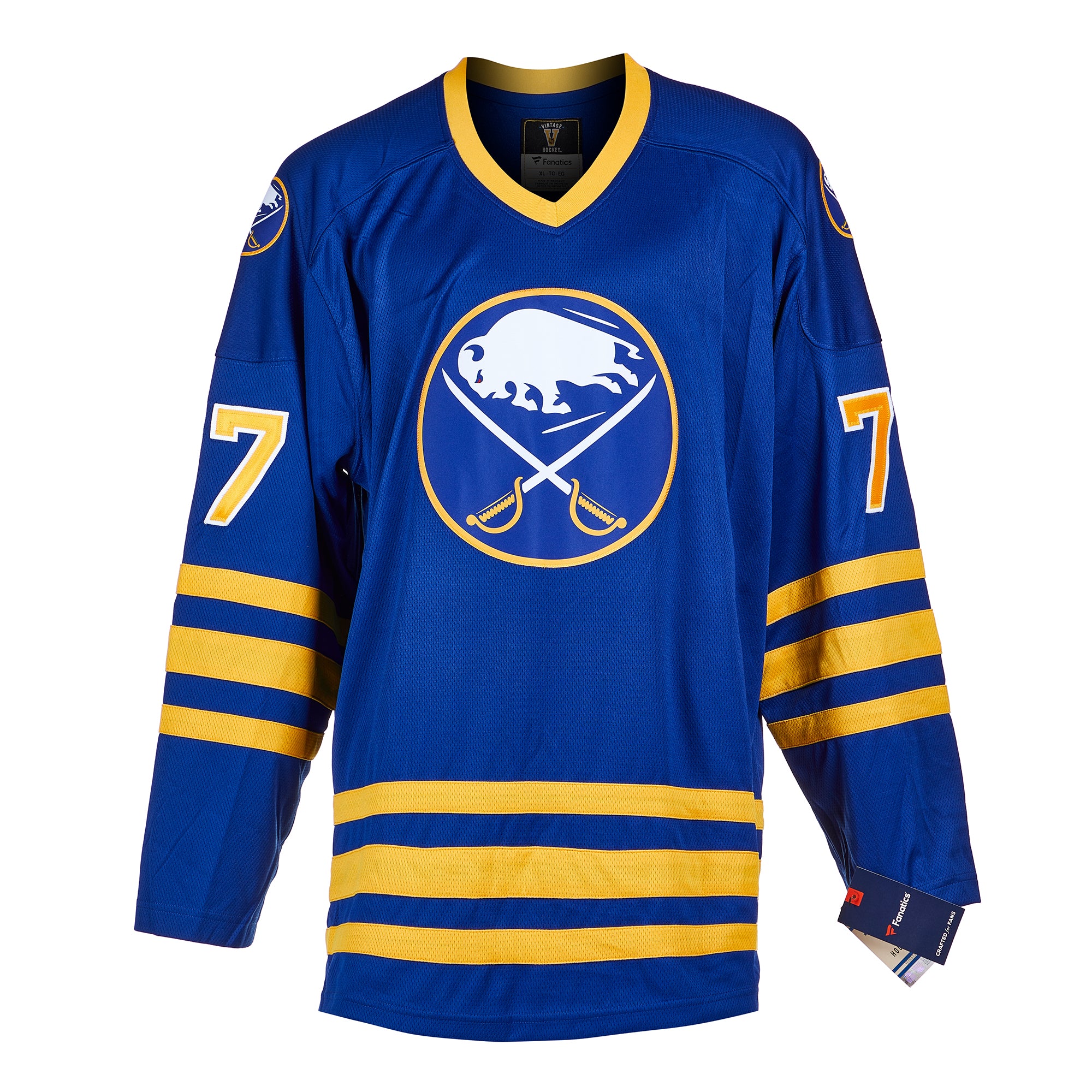 Pierre Turgeon Buffalo Sabres Signed 1st Pick 1987 Vintage Fanatics Jersey | AJ Sports.