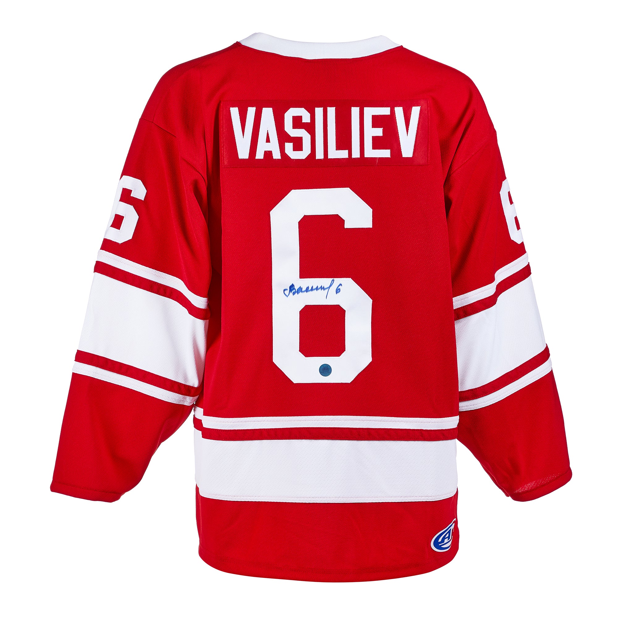 Valeri Vasiliev Soviet CCCP Autographed 1972 Summit Series Jersey | AJ Sports.