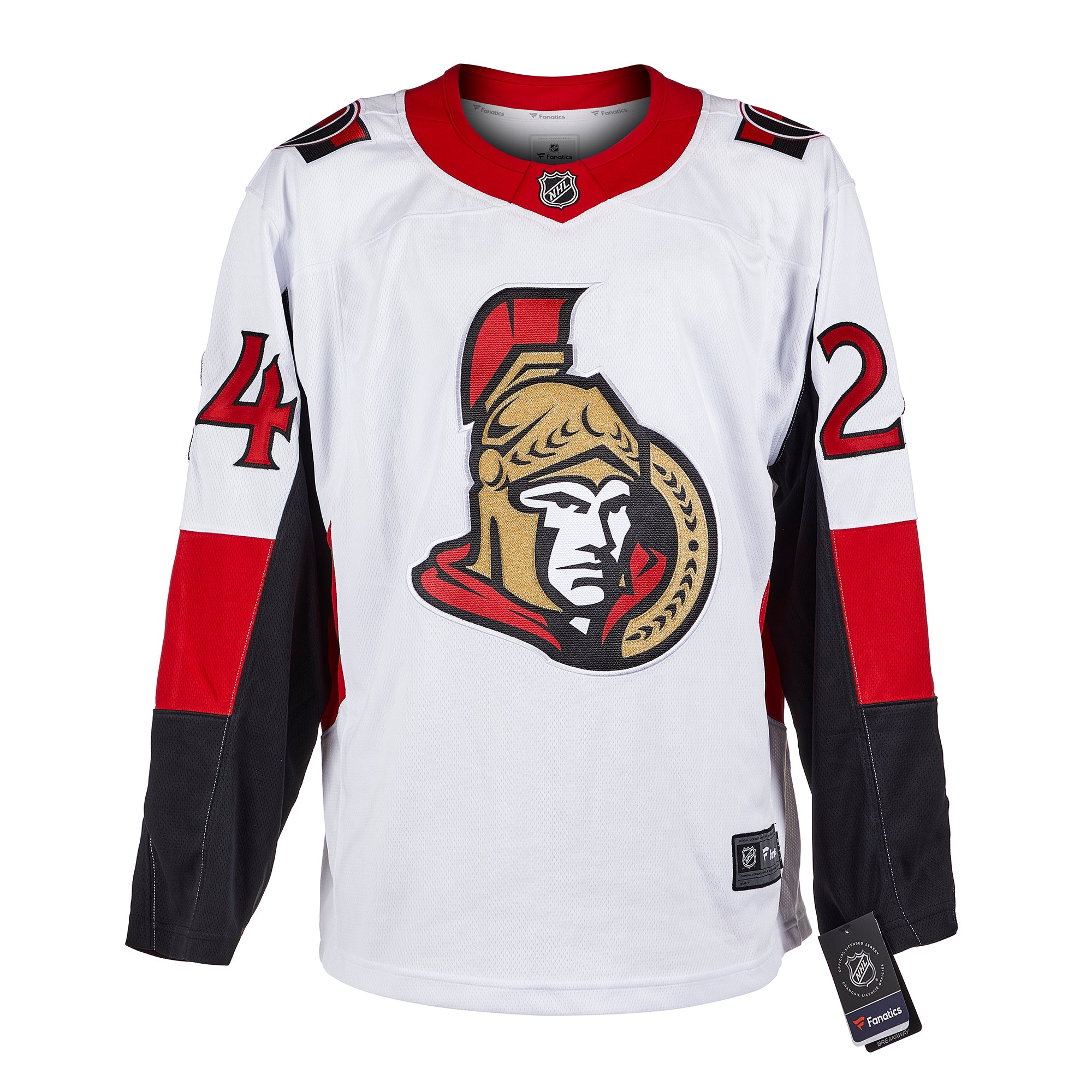 Anton Volchenkov Ottawa Senators Signed White Fanatics Jersey | AJ Sports.