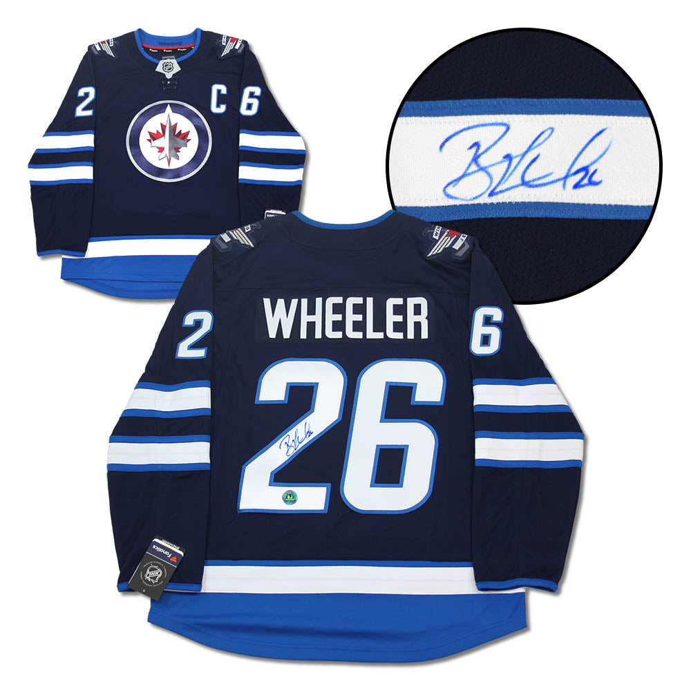 Blake Wheeler Signed Winnipeg Jets Heritage Classic Adidas NHL